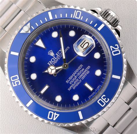 rolex submariner stainless steel blue dial